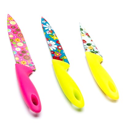 چاقوهای کوچک رنگی سه تایی