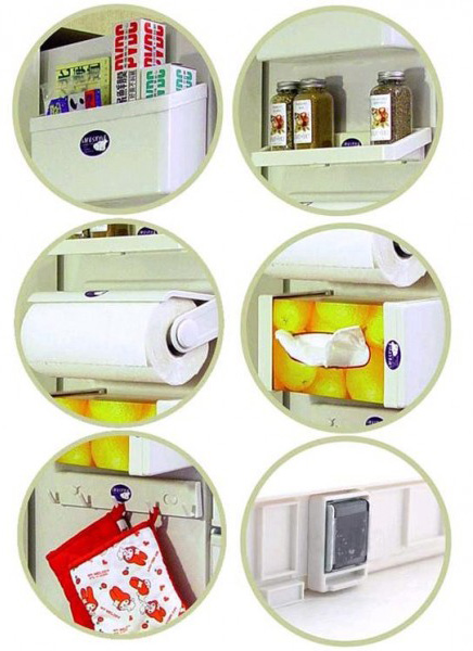 5-sets-magnetic-refrigerator-shelf-storage-rack