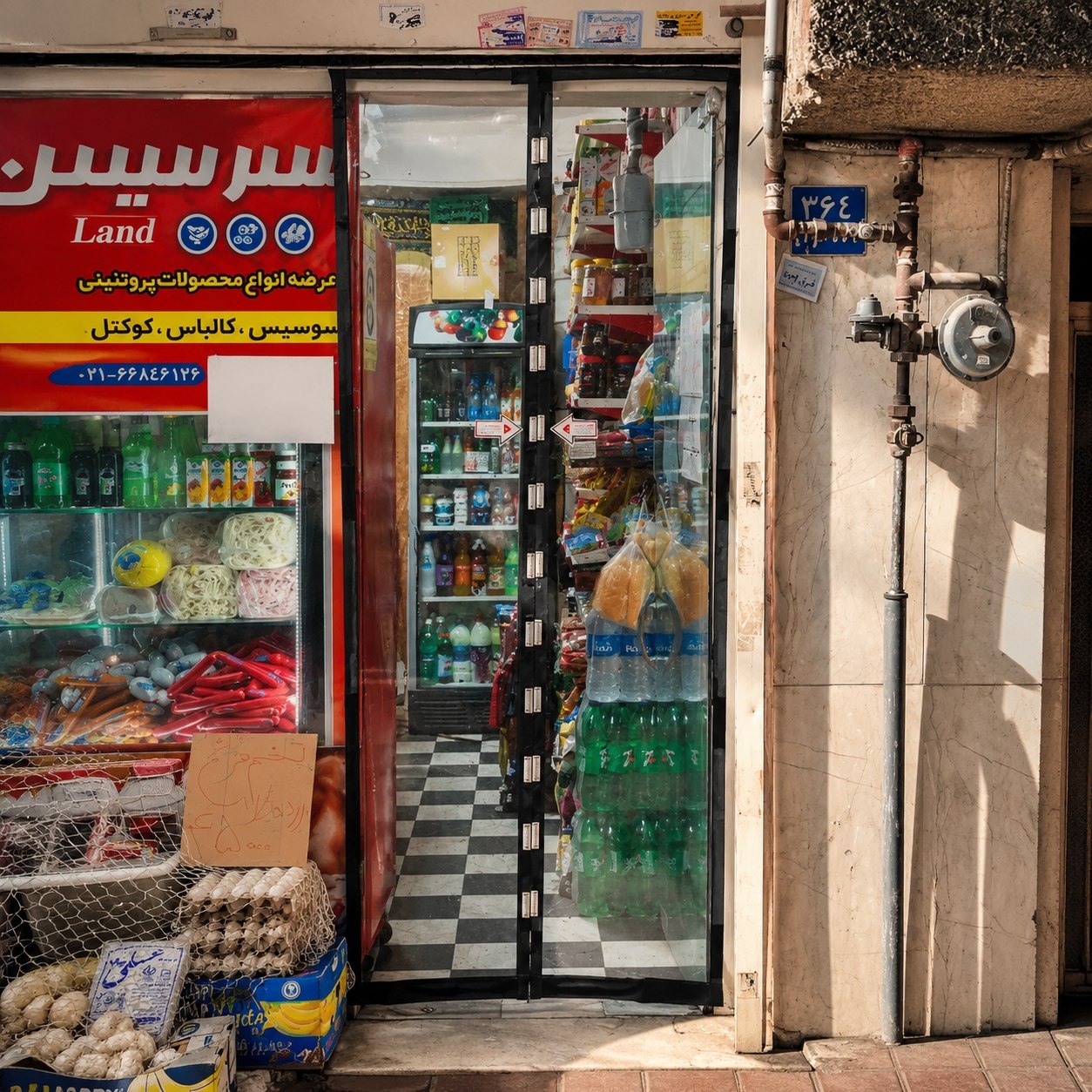 درب نایلونی مگنت در 